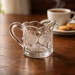 Vintage Fostoria Coin Glass Creamer